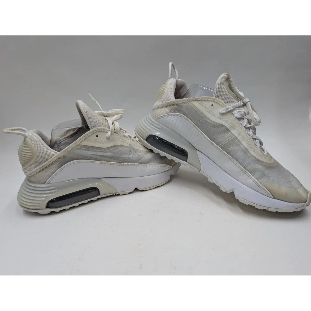 Nike Air Max 2090 Mens White Sail Running Shoes Sneakers BV9977-100 Size 9